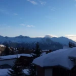 vue du balcon en hiver